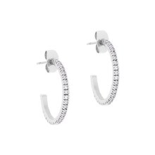 Tipperary Crystal Earrings Pave Silver