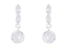 Indulgence Earrings Rhodium Drop Dangle