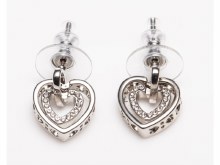 Newgrange Living Earrings Silver Heart Intertwined