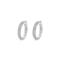 Absolute Jewellery Earrings Silver Large Hoop E2304SL
