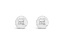 Absolute Jewellery Earrings Silver Half Hoop E2268SL