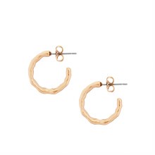 Tipperary Crystal Earrings Small Hoop Gold