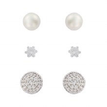 Indulgence Earrings Stud Pearl Ball