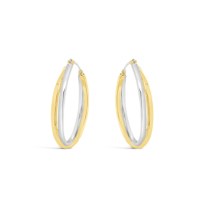 Absolute Jewellery Earrings Two Toned E2270MX