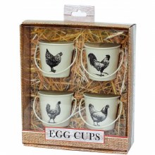 Eggcups Set of 4 Cockerel