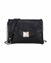 Gionni Handbags Electra Flapover Crossbody Black