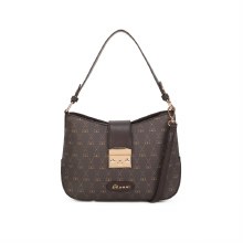 Gionni Handbags Elixir Curved Shoulder Bag Brown