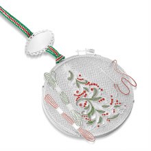 Newbridge Silverware Embroidery Hoop Christmas Tree Decoration