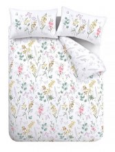 Emilia Floral White Double Duvet