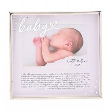 Baby Frame 4*6" Silver Word