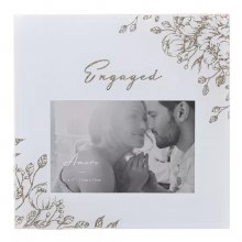 Engaged Frame Grey Floral 4*6"