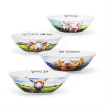 Eoin O Connor Beyond The Herd Set of 4 Bowls