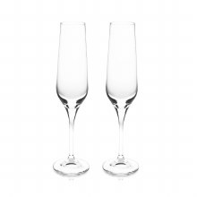 Tipperary Crystal Eternity Champagne Glasses Pair