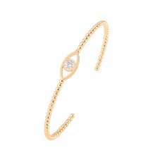 Tipperary Crystal Evil Eye -Bangle Bead Gold