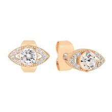 Tipperary Crystal Evil Eye -Earrings Cz & Pearl