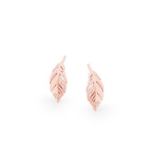 Tipperary Crystal Feather Earring Mini Stud Rose Gold
