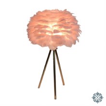 Tara Lane Feather Table Lamp Pink 50cm