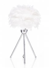 Grange Living Feather Table Lamp White