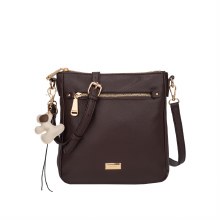 Hampton Handbags Fern Crossbody Bag Brown