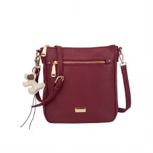 Hampton Handbags Fern Crossbody Bag Red