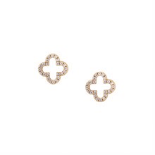 Tipperary Crystal Fleur CZ Stud Earring