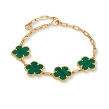 Tipperary Crystal Tipperary Crystal Fleur Gold Green Bracelet