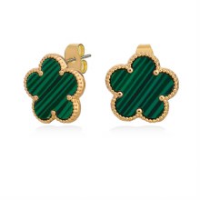 Tipperary Crystal Tipperary Crystal Fleur Gold Green Earrings