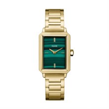Cluse Watch Fluette Steel Green, Gold Colour