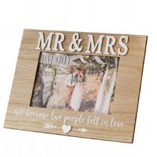 Love Story Frame Mr & Mrs 5*7"