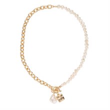 Knight and Day Jewellery Freshwater Pearl & Charms Neck
