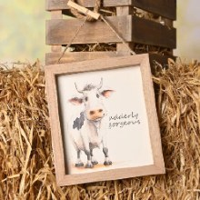 Funny Farm Plaque "Udderly Go"