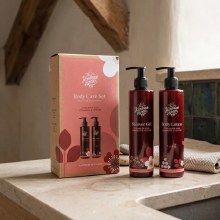 The Handmade Soap Company Gift Set Hand Wash & Lotion Coriander Seed, Geranium & Vetiver