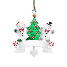 Newbridge Silverware Gingerbread Couple Christmas Tree Decoration
