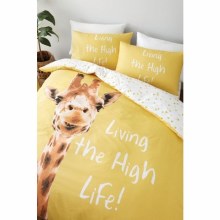 Giraffe Yellow Single Duvet Set