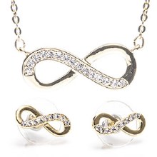 Newgrange Living Gold Infinity Pendant & Earring Set