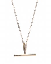 Newgrange Living Gold T Bar Pendant