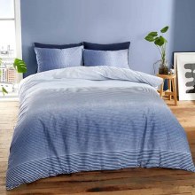 Graded Strip Blue Single Bed Duvet