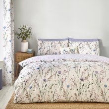 Grasmere Floral Lilac Double Duvet