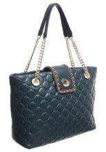 Bessie London Handbags Green Gold Chain Handbag