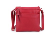 Long & Son Handbag Double Zip Crossbody Bag Black