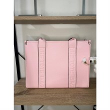 Tote Handbag Embossed Large Pink