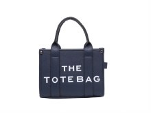 Tote Handbag Medium Bag Navy with White Writing