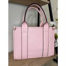Tote Handbag Embossed Medium Pink