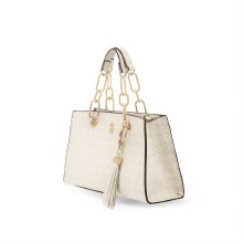 Tipperary Crystal Handbag Monogram Handbag Ivory