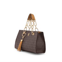 Tipperary Crystal Handbag Monogram Handbag Mocha