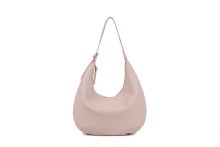 Long & Son Handbag Round Slouch Bag Pink