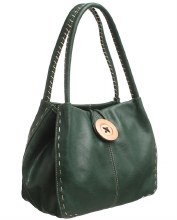 Bessie London Handbags Handbag Tote with Button Green