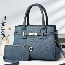 Acess Fashion Handbag & Wallet Set Blue