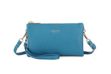 Long & Son Handbag Crossbody Bag Pale Blue Gold