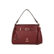 Hampton Handbags Hazel Grab Bag Burgundy
